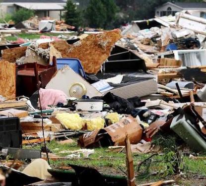 Barron County tornado damage